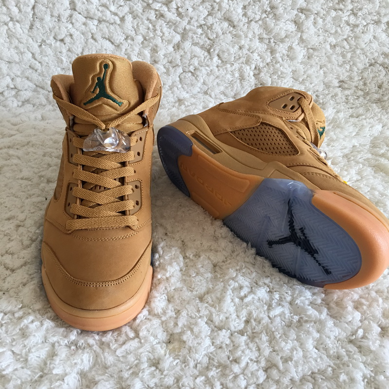 Authentic Air Jordan 5 Wheat